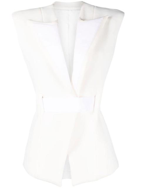 Balmain 패딩 슈레더 벨트 vest