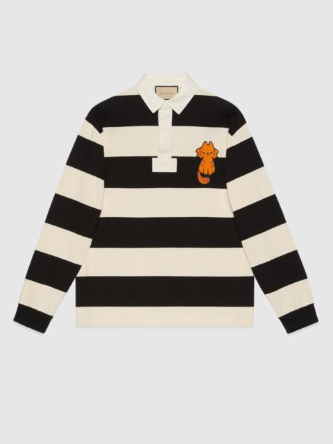 GUCCI Cotton jersey polo with patches