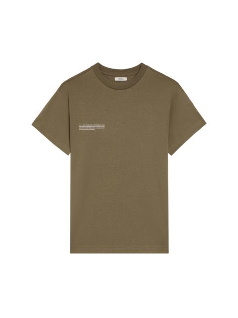 PANGAIA Mens In Conversion Cotton 365 T-shirt - Carbon Brown