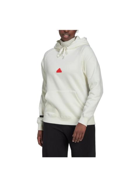 adidas (WMNS) Adidas Oversized Hoodie Sweatshirt 'White' HM2852