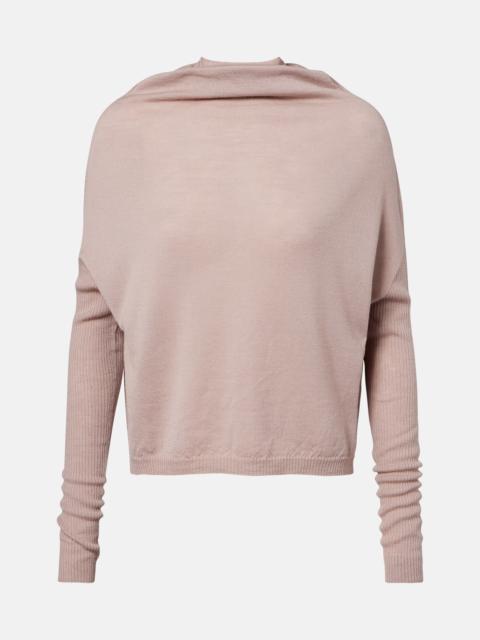 Rick Owens LS Crater virgin wool sweater