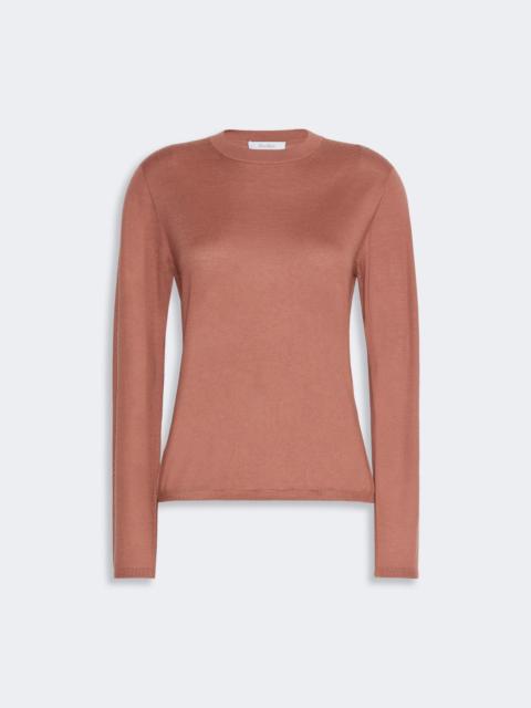 Max Mara DARSENA Cashmere yarn crew-neck sweater - TERRA COTTA