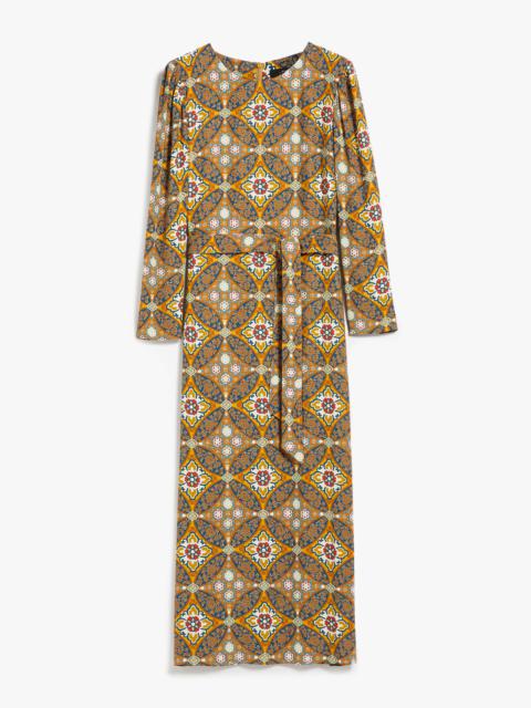 WEEKEND Max Mara ALBUM Belted viscose crepe dress