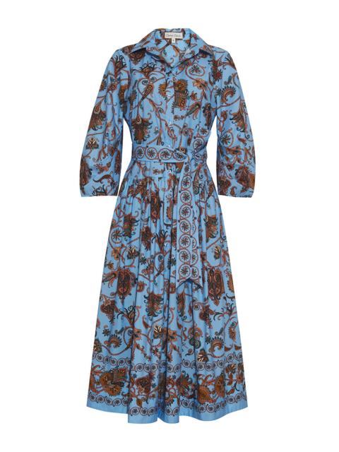 Cara Cara Raya Dress A Button Up Dress Featuring a Blouson Sleeve and Chic Sash