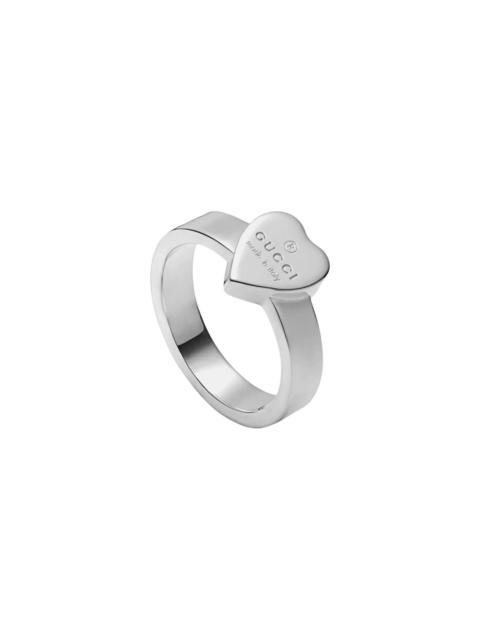 GUCCI Heart ring with Gucci trademark