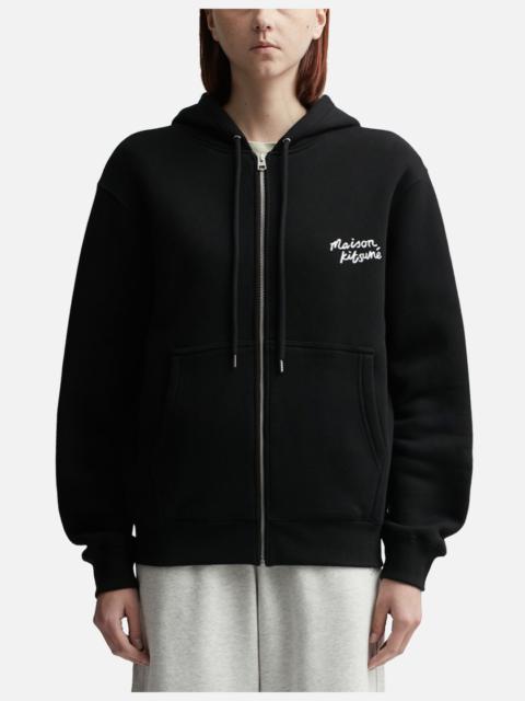 Maison Kitsuné MAISON KITSUNÉ HANDWRITING COMFORT ZIPPED HOODIE