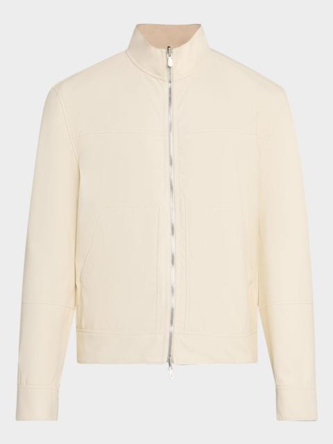 Brunello Cucinelli Men's Two-Tone Reversible Leather Jacket