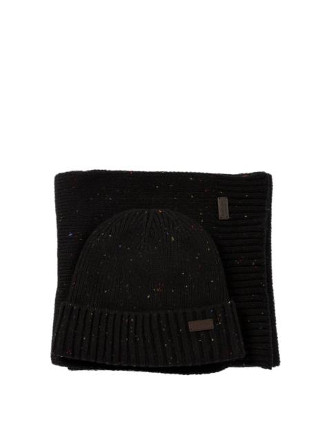 Barbour Carlton Fleck Scarves Black