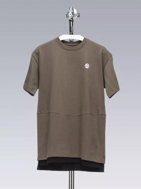 ACRONYM S28-PR-B 100% Organic Cotton Short Sleeve T-shirt RAF Green/Black