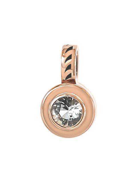 DEZSO Sapphire Black Round Charm