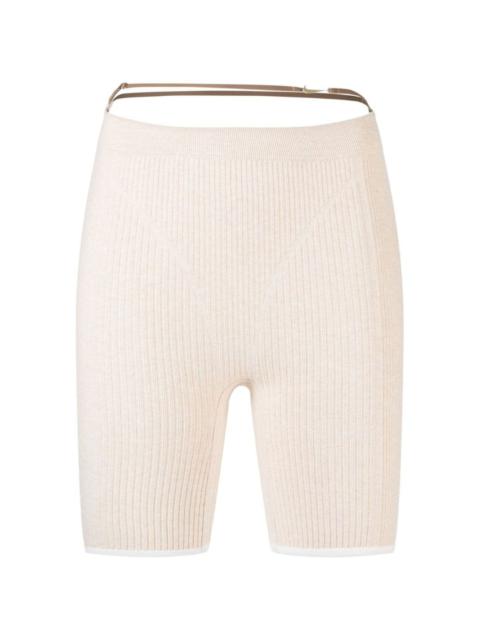 x Jacquemus ribbed-knit shorts