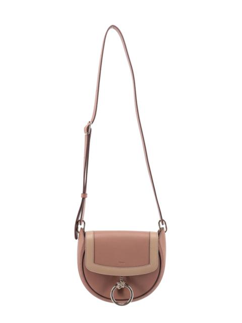 Chloé Leather shoulder bag with metal ring