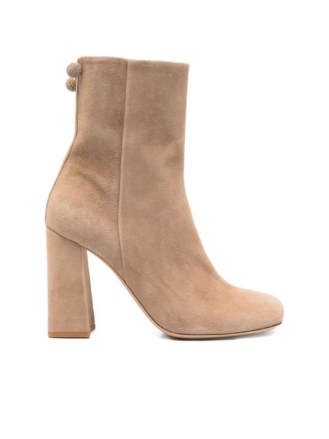 FABIANA FILIPPI 95mm block-heel embellished boots