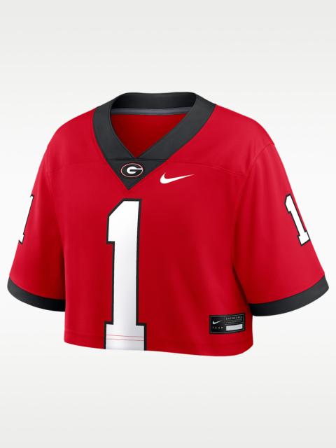Nike Georgia Women's Nike Dri-FIT College Cropped Game Jersey