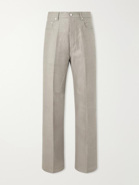 Rick Owens Geth Straight-Leg Ramie and Cotton-Blend Gabardine Trousers