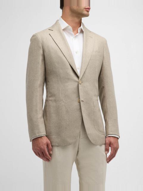 Men's Melange Twill Blazer