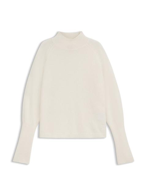 HUGO RELAXED-FIT MOCK-NECK SWEATER IN A WOOL BLEND