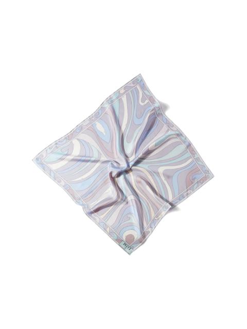 large Marmo-print silk scarf