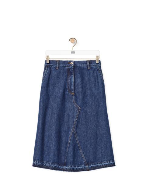 Loewe Midi skirt in denim