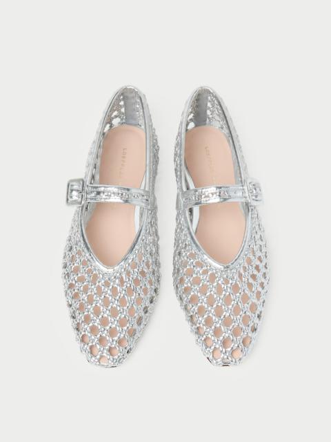 LOEFFLER RANDALL Junia Silver Mary Jane Flat