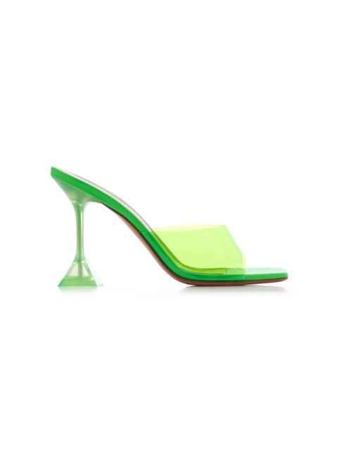 Amina Muaddi Lupita PVC Sandals green