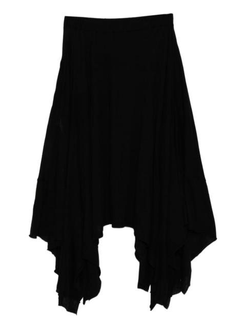 Yohji Yamamoto wool asymmetric skirt