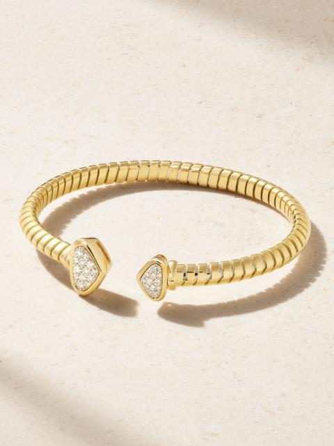 Marina B Trisolina small 18-karat gold diamond bracelet Gold