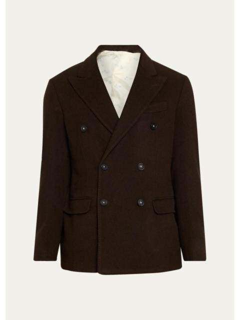 massimo alba Men's Double-Breasted Cashmere Blazer
