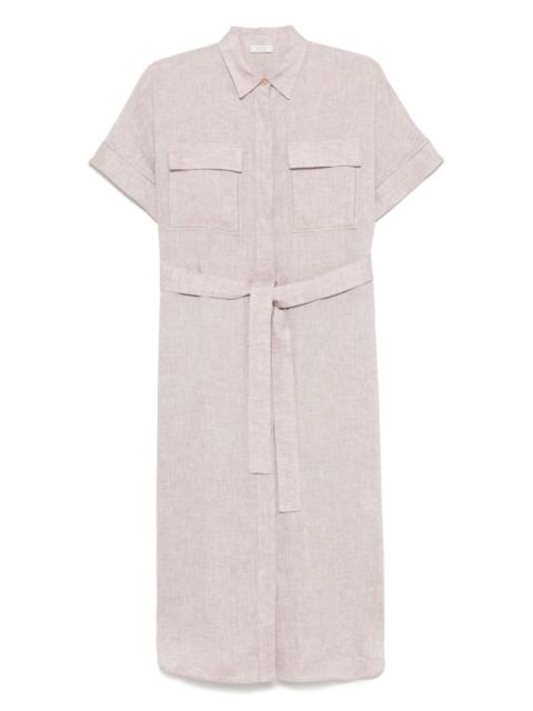 PESERICO linen midi dress
