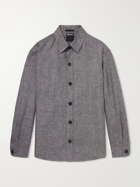 ZEGNA Cashmere, Linen and Silk-Blend Overshirt