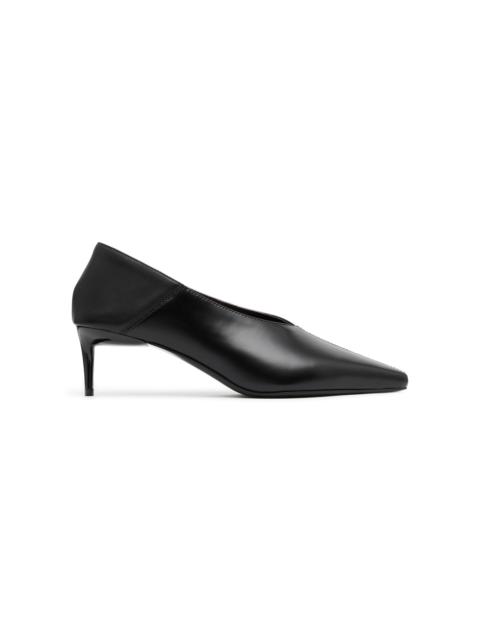 Classic Fold Leather Pumps black