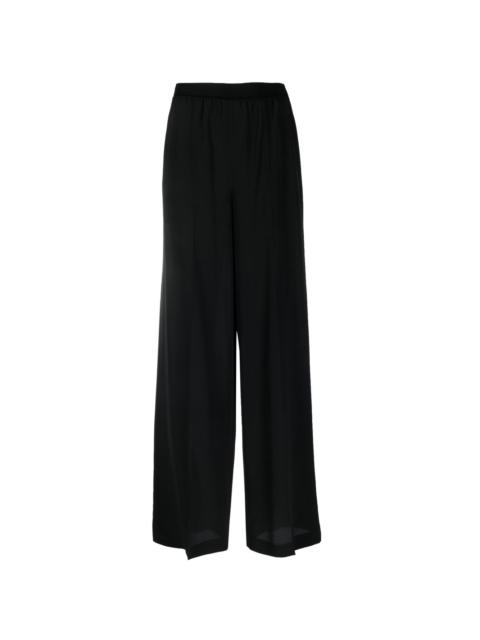 elasticated wide-leg trousers