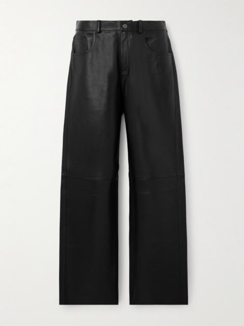 HAIKURE Bonnie Leather Wide-leg Pants