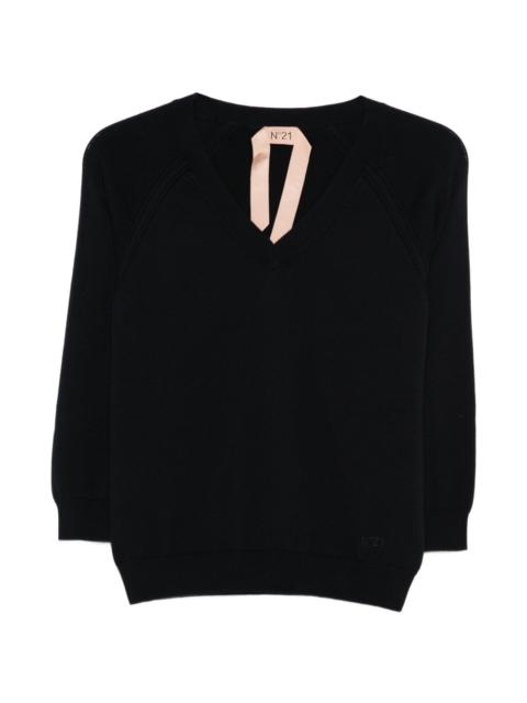 N°21 V-neck knitwear