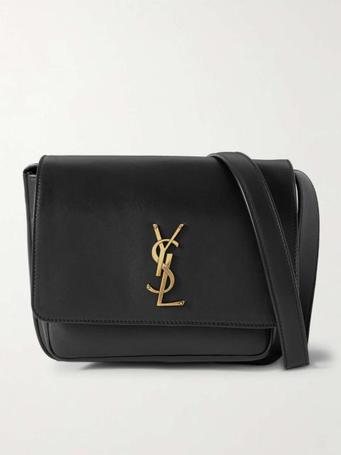 Niki leather shoulder bag Black