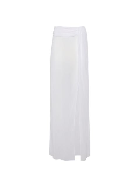 LAPOINTE Georgette Asymmetric Maxi Skirt