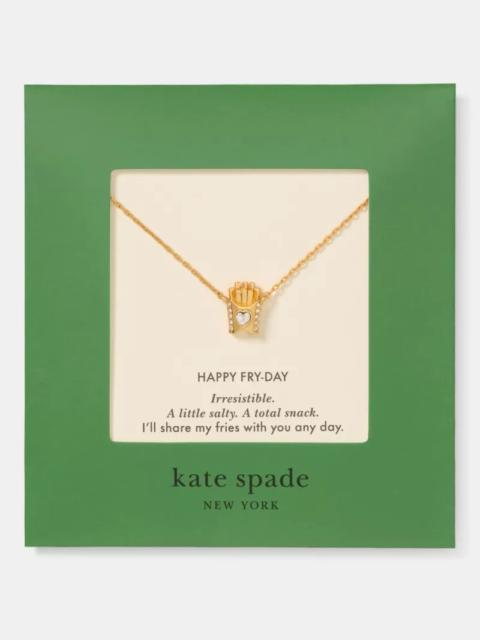 kate spade Happy Fry-day Carded Pendant