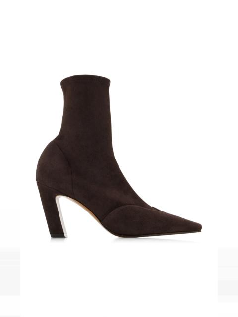 KHAITE Nevada Suede Ankle Boots