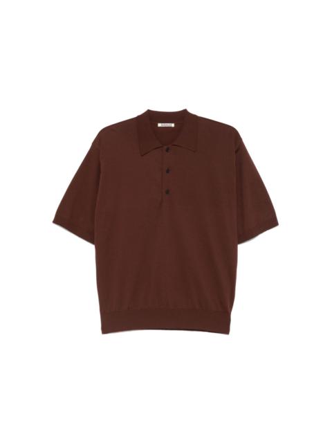 AURALEE cotton polo shirt