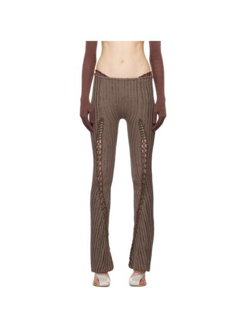 ISA BOULDER SSENSE Exclusive Brown Centipede Lounge Pants