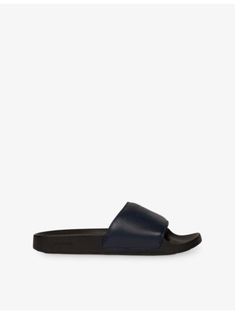 Sandro Logo-Embossed Leather Sandals