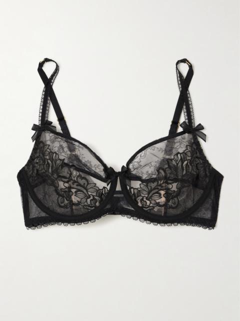 Agent Provocateur Violah Tulle And Lace Underwired Soft-cup Bra