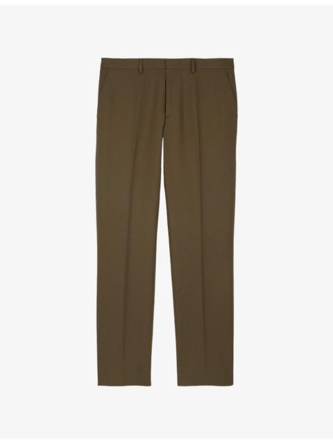 The Kooples Straight Regular-Fit Cotton and Linen-Blend Trousers
