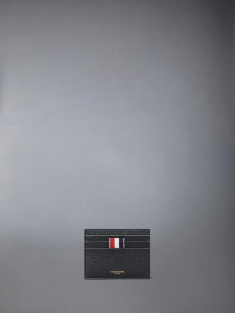 Thom Browne SOFT PEBBLE GRAIN NOTE COMPARTMENT CARD HOLDER