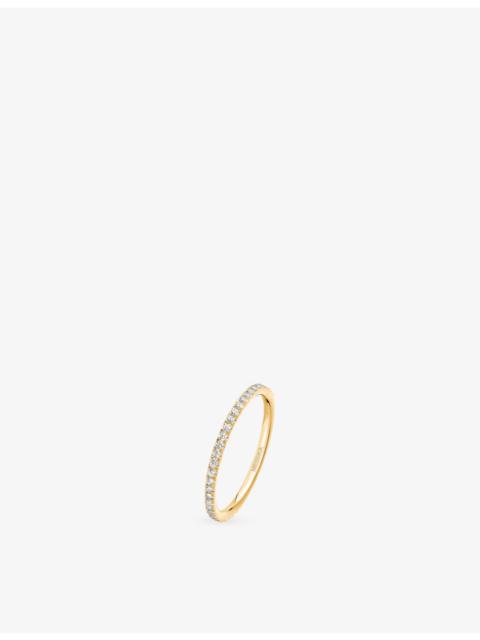 MESSIKA Gatsby Small Wedding 18ct Gold And 0.26ct Diamond Ring