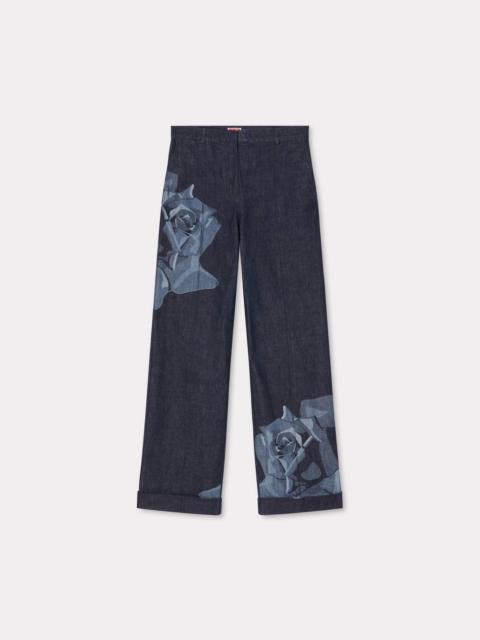 'KENZO Rose' tailored denim pants