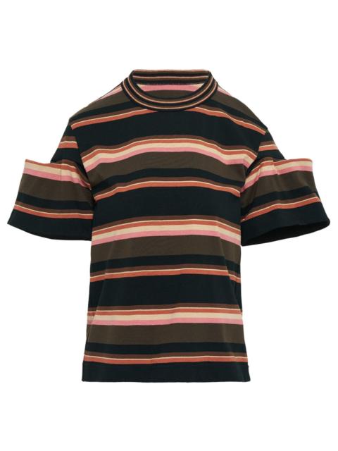 sacai Horizontal Stripe T-Shirt