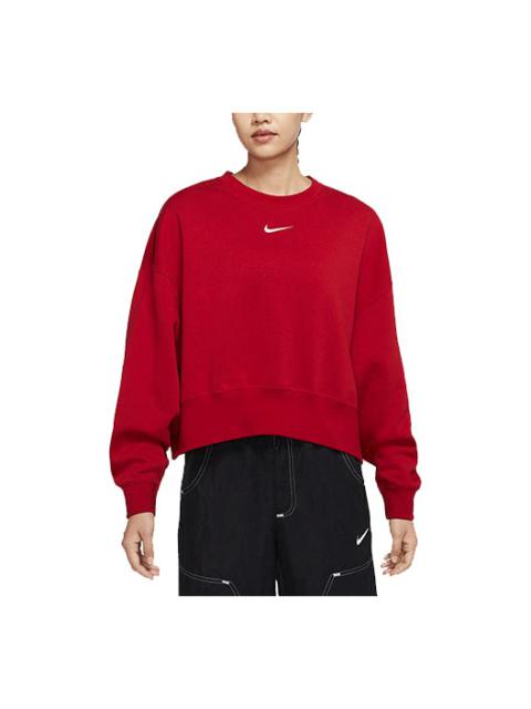 (WMNS) Nike CNY New Year's Edition Loose Casual Knit Sports Long Sleeves Hoodie Red DR7842-687