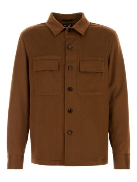 ZEGNA flap-pockets shirt