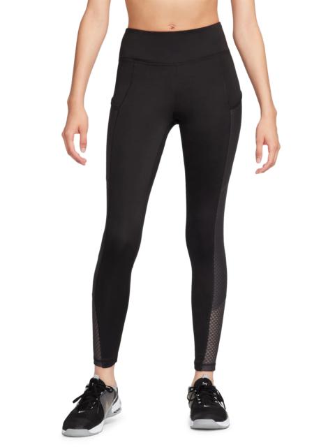 Therma-FIT One Pocket Training Leggings in Black/Anthracite